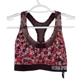 Victoria Secret Sport Burgundy/ Red/ Pink Razorback Bra S